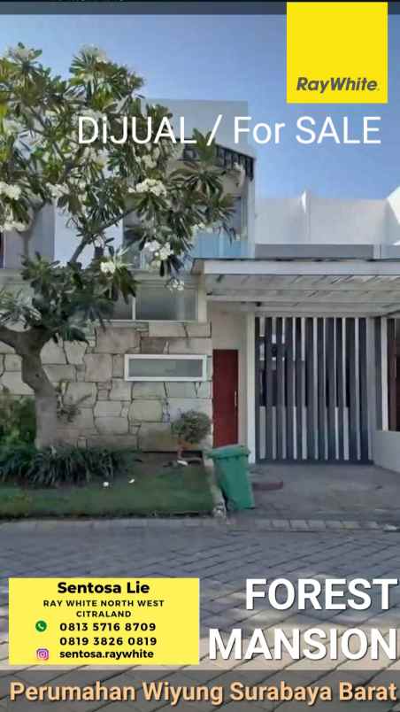 dijual rumah jalan forest mansion