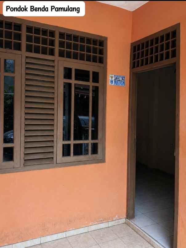 dijual rumah jl benda timur
