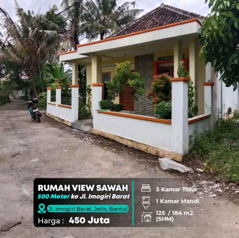 dijual rumah jl imogiri barat