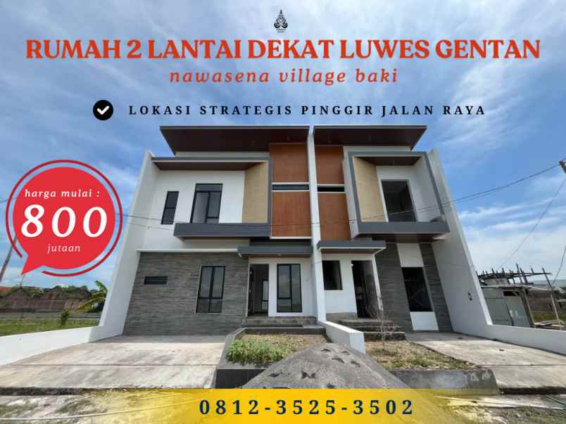 dijual rumah jl ovensari baki sukoharjo