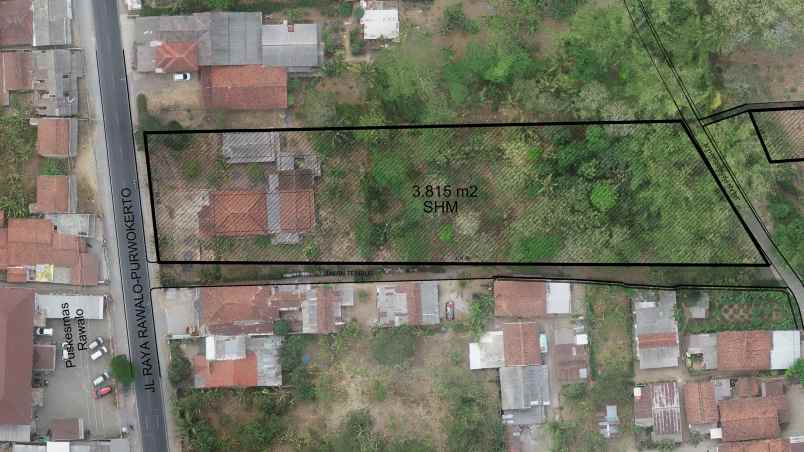dijual rumah jl raya rawalo purwokerto