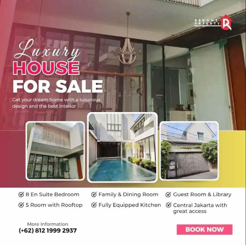 Dijual Rumah Mewah 2 Lantai Di Kebayoran Baru Dekat Pondok Indah Mall