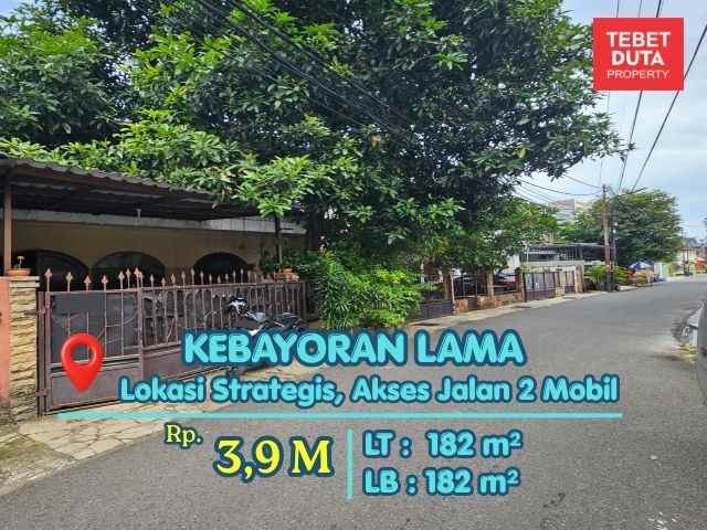 dijual rumah kebayoran lama