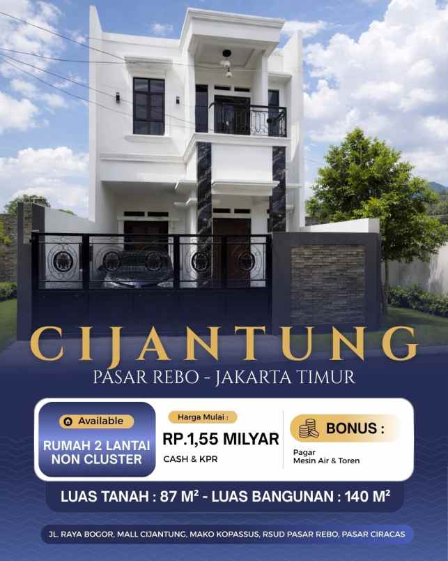 dijual rumah murah di cijantung jakarta