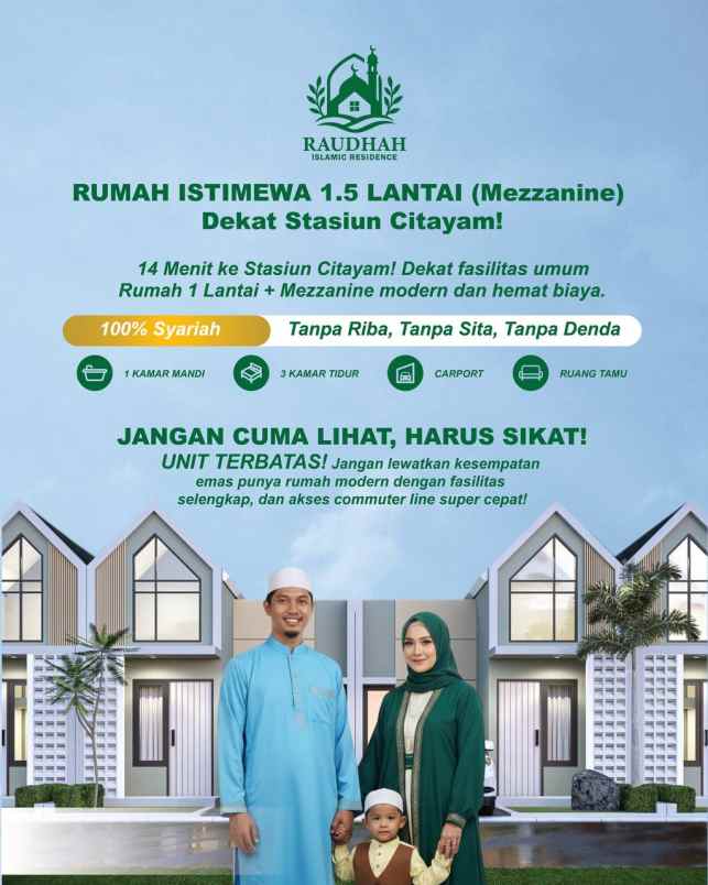 dijual rumah pasir putih depok