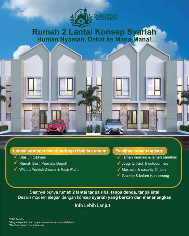 dijual rumah pasir putih depok