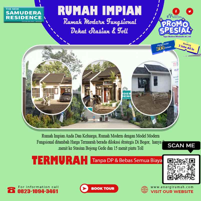 dijual rumah perumahan samudera