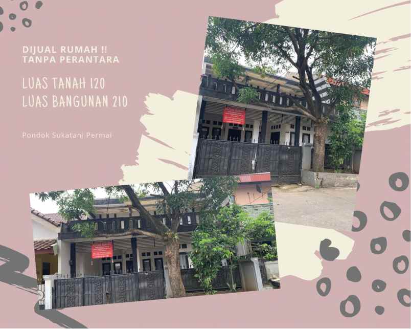 dijual rumah perumahan sukatani permai