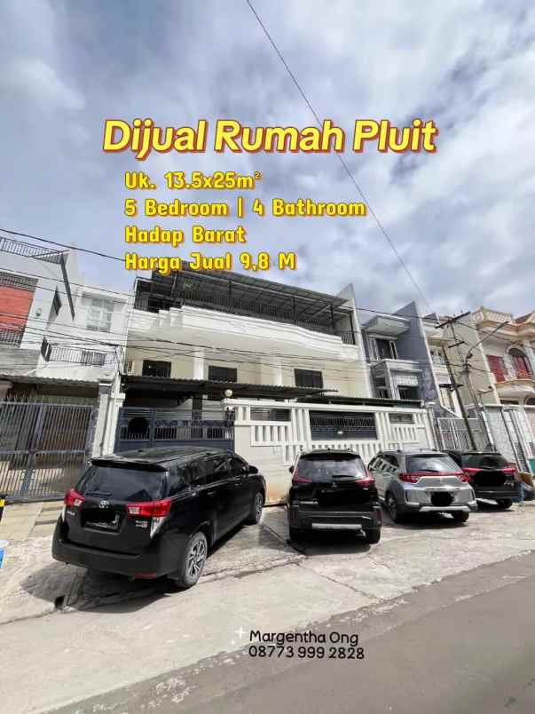 dijual rumah pluit jakarta utara 5kt hadap barat