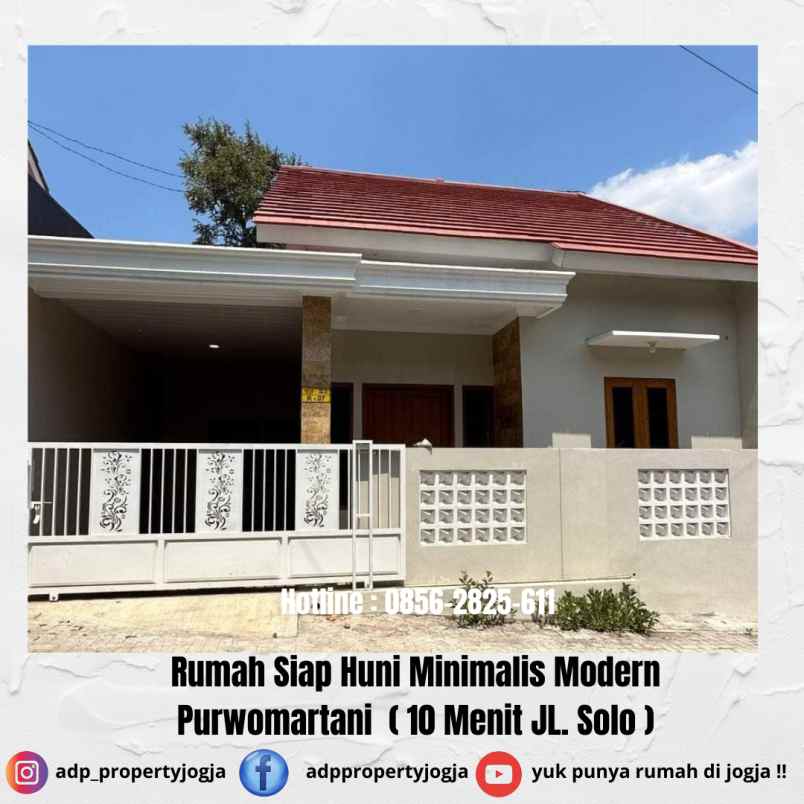 Rumah Dijual Di Purwomartani Kalasan Sleman Lokasi Sangat Strategis