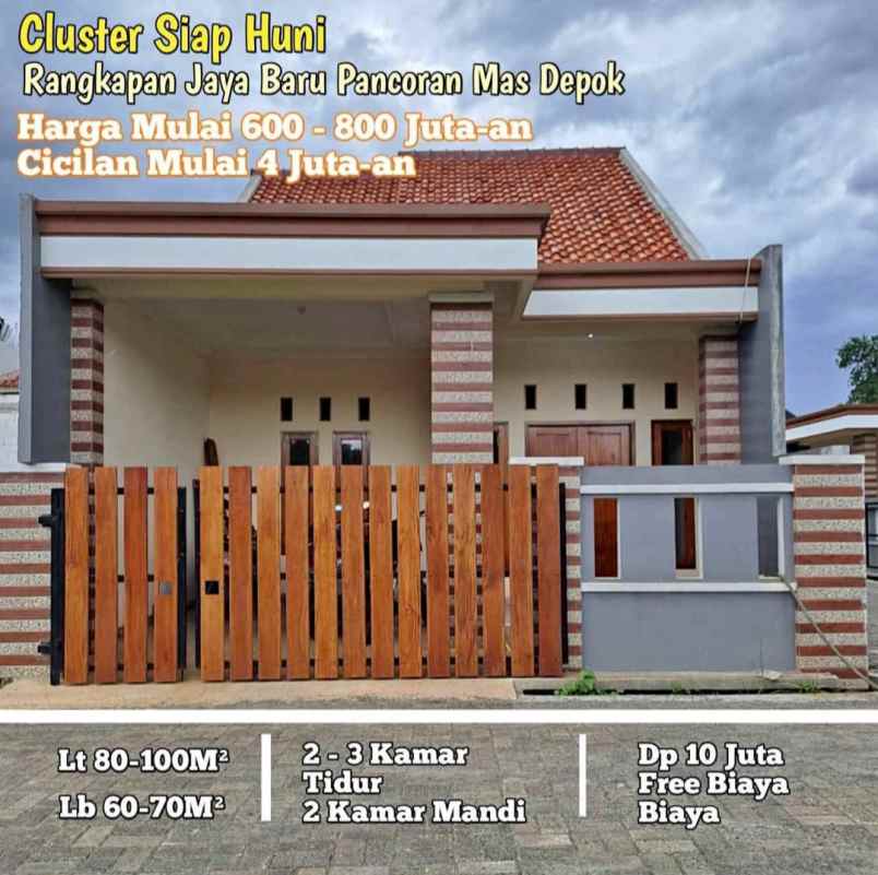 dijual rumah rangkapan jaya baru rawa denok