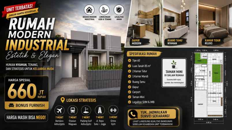 dijual rumah rumah virendra berbah sleman
