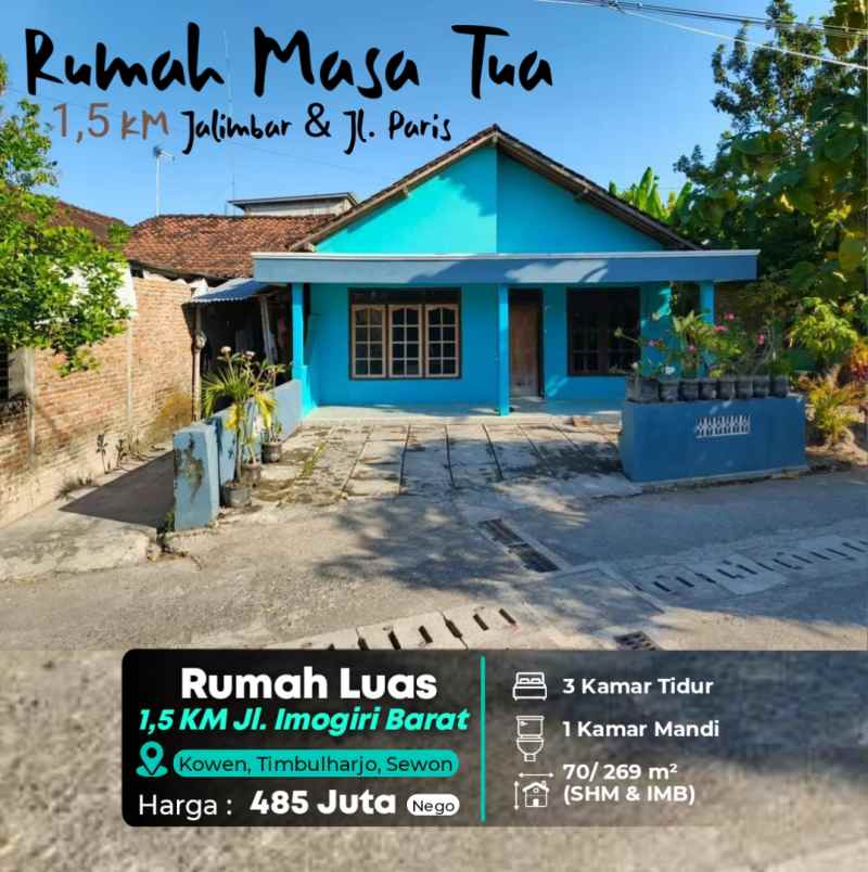 dijual rumah sewon