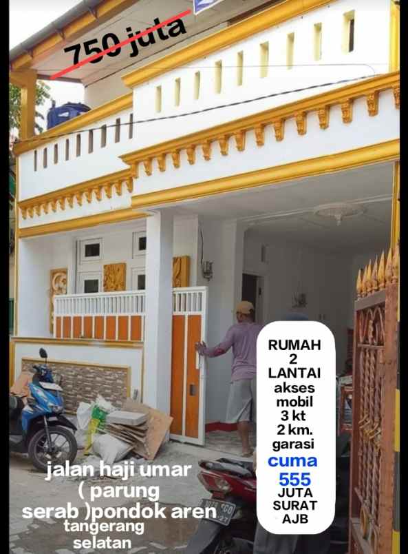 dijual rumah siap huni akses mobil murah