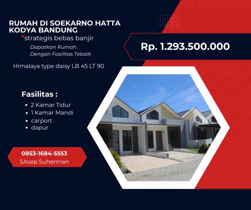 dijual rumah soekarno hatta kodya