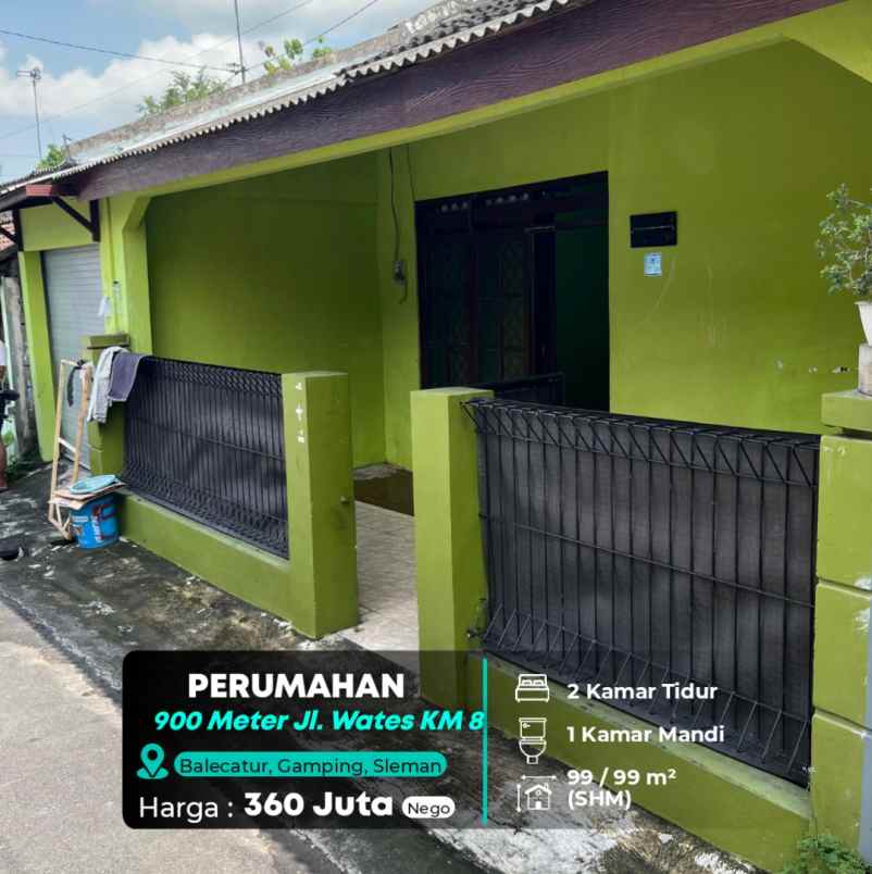 dijual rumah spbu balecatur