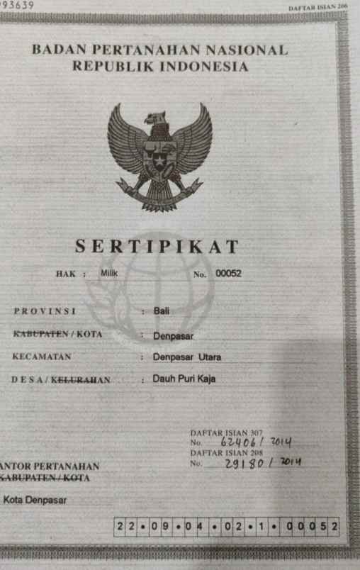 dijual tanah ayani utara