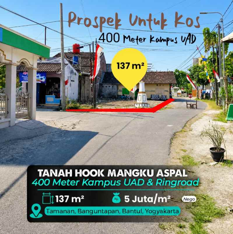 dijual tanah banguntapan