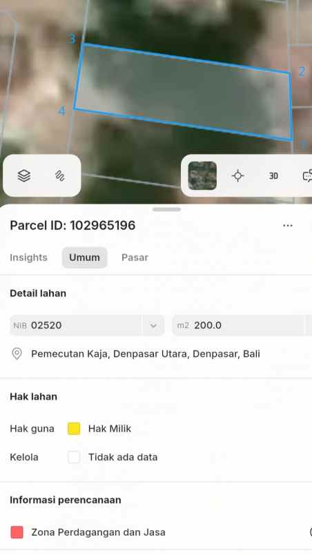 dijual tanah buluh indah