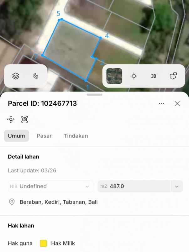 dijual tanah bypass tanah lot