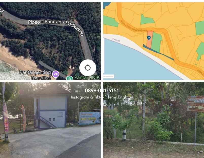 dijual tanah cocok untuk resort di pacitan
