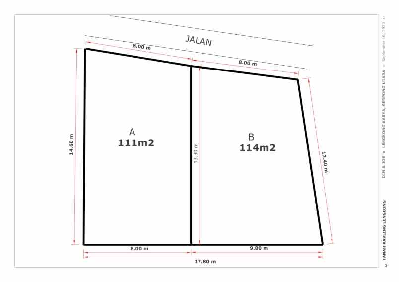 dijual tanah dekat green serpong