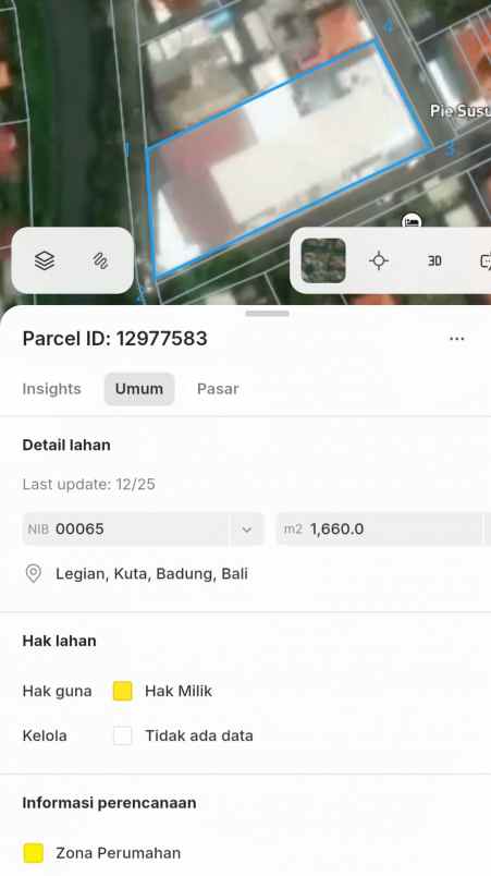 dijual tanah dewi sri kresna