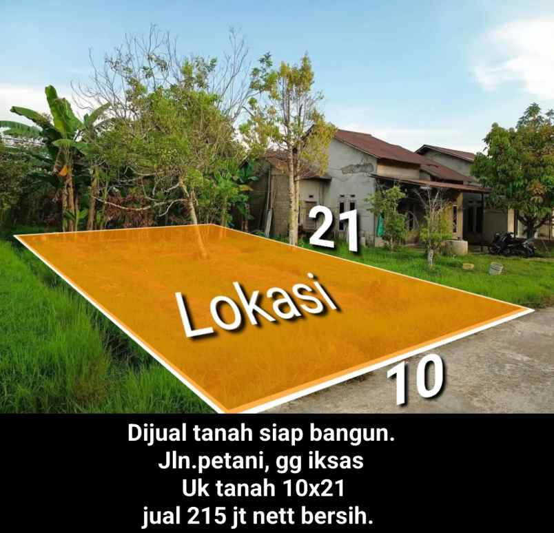 dijual tanah jalan petani