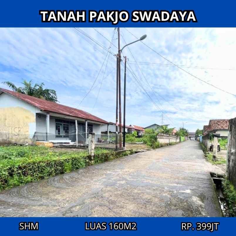 Tanah Dijual Lokasi Di Jl Swadaya Dekat Sma 11 Palembang