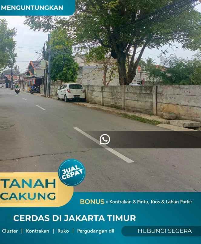 dijual tanah jalan tambun rengas