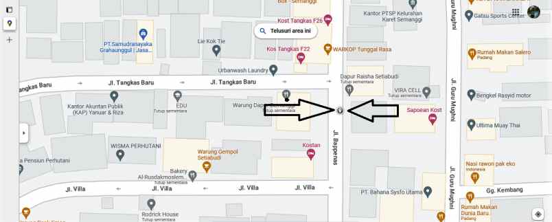 dijual tanah jl bapenas