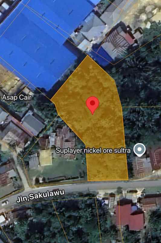 dijual tanah jl kandas kel matabubu kec
