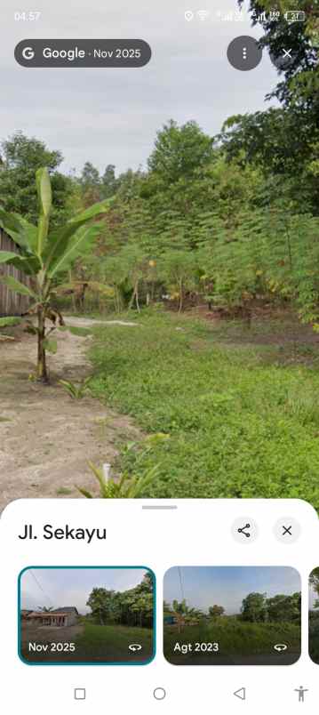 dijual tanah jl sekayu pendopo kampung