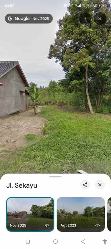 dijual tanah jl sekayu pendopo kampung