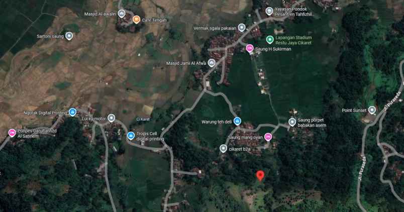 dijual tanah kampung cikaret desa