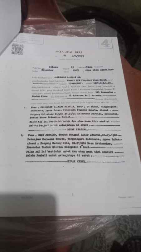 dijual tanah kampung kebon kelapa