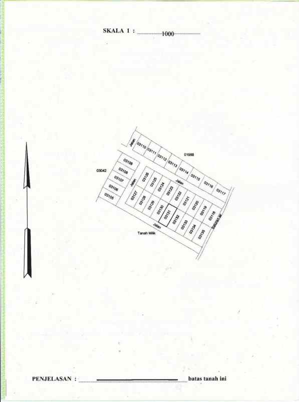 dijual tanah kedungu utara