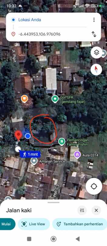 dijual tanah komersil di kelapa nunggal