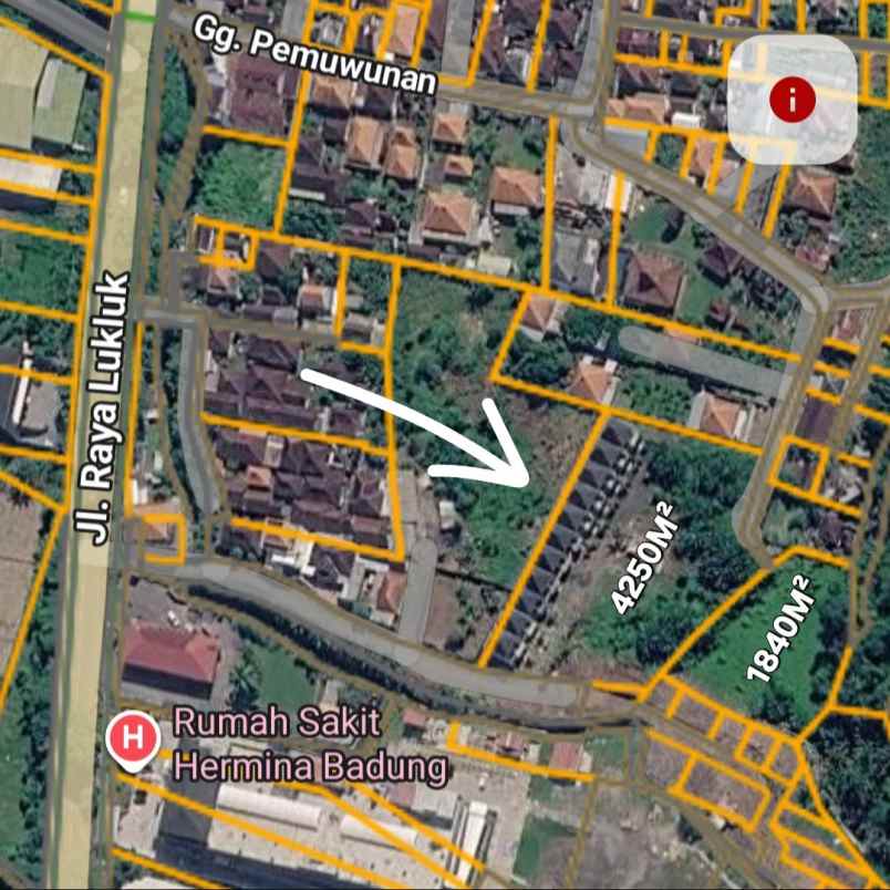 dijual tanah lukluk mengwi