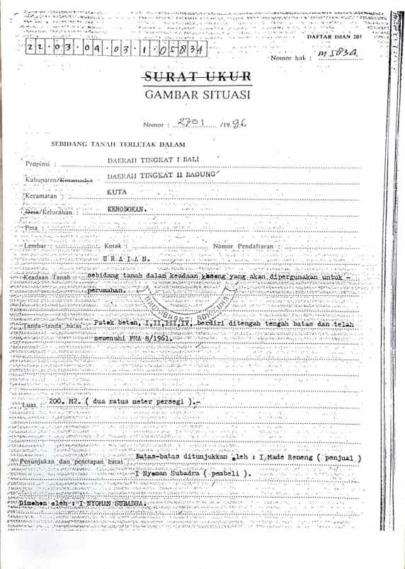 dijual tanah muding indah gatsu barat