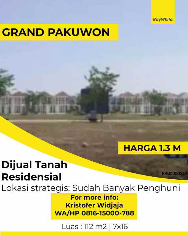 dijual tanah north victoria grand pakuwon