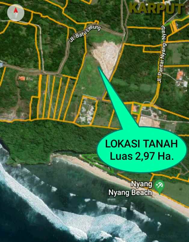 dijual tanah nyang nyang beac pecatu