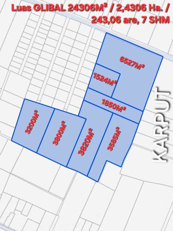 dijual tanah pengambengan