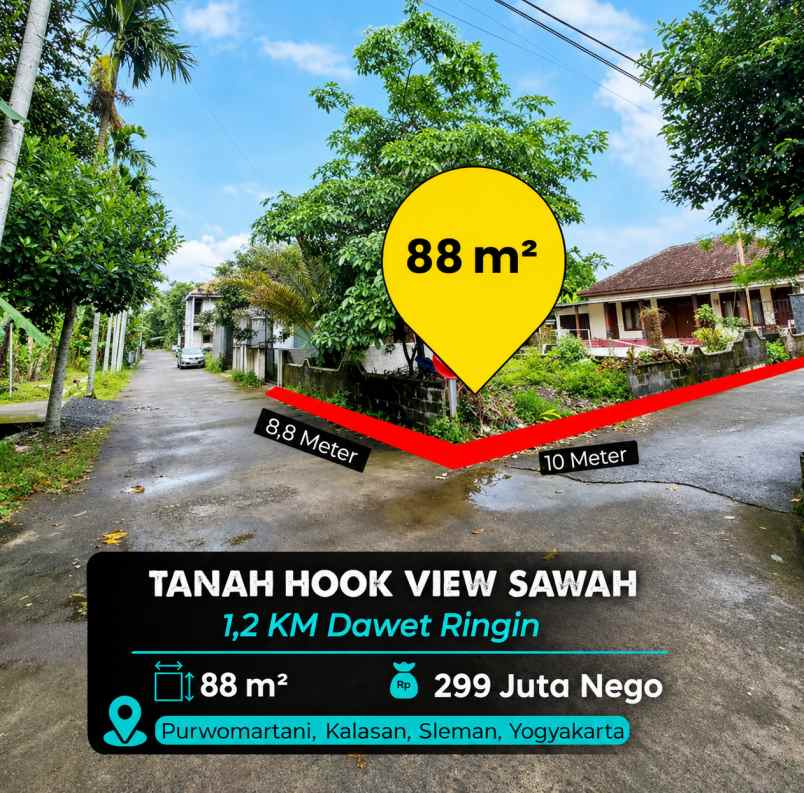 dijual tanah purwomartani