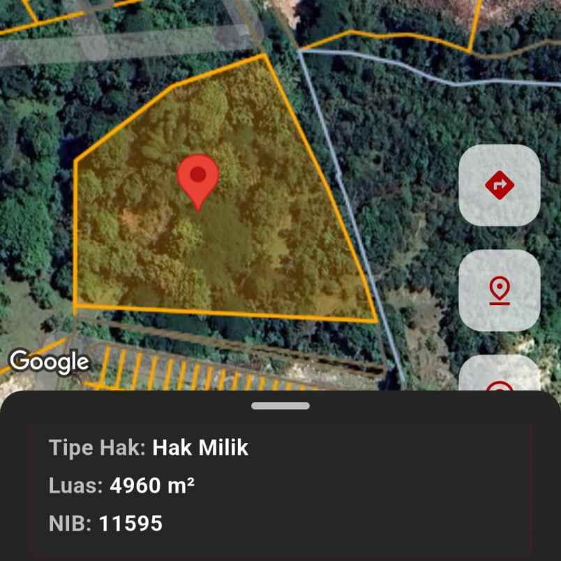 dijual tanah raya kampial