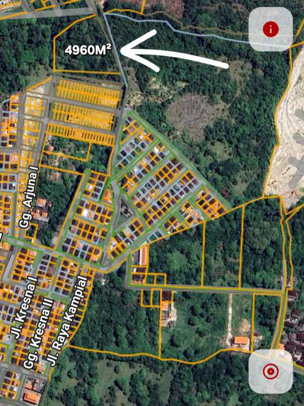 dijual tanah raya kampial