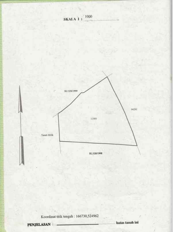 dijual tanah raya kampial