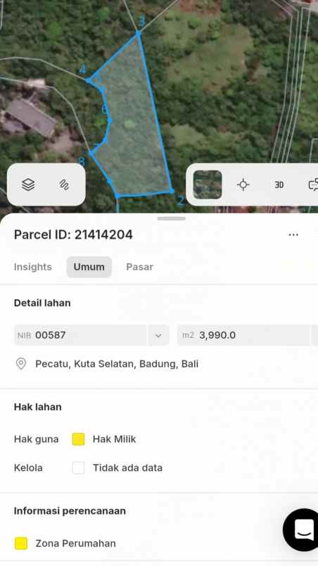 dijual tanah raya uluwatu