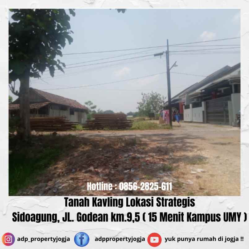 dijual tanah sidoagung godean
