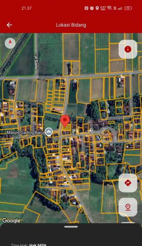 dijual tanah tambahagung